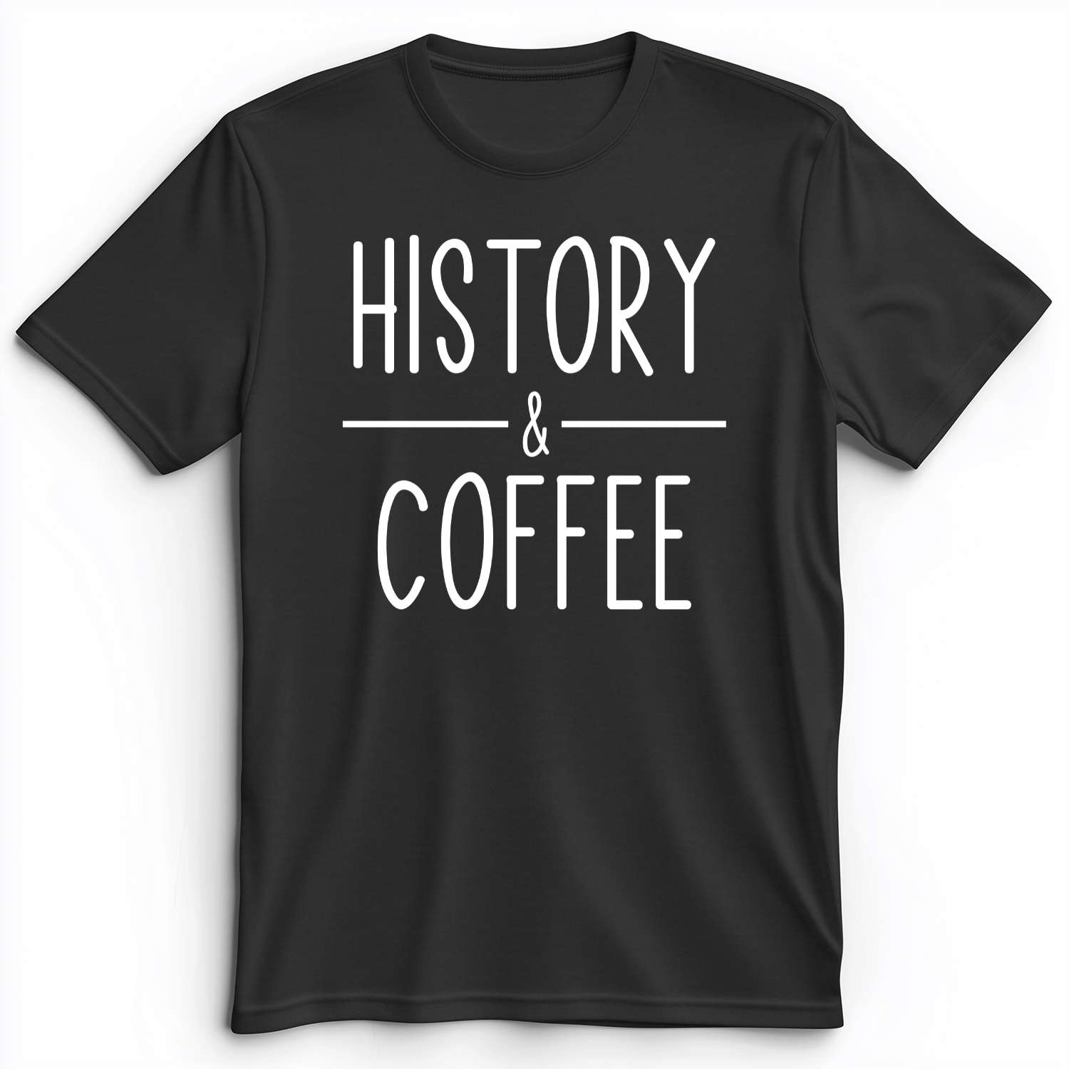 History & Coffee Premium Tee Dark Grey Heather / S