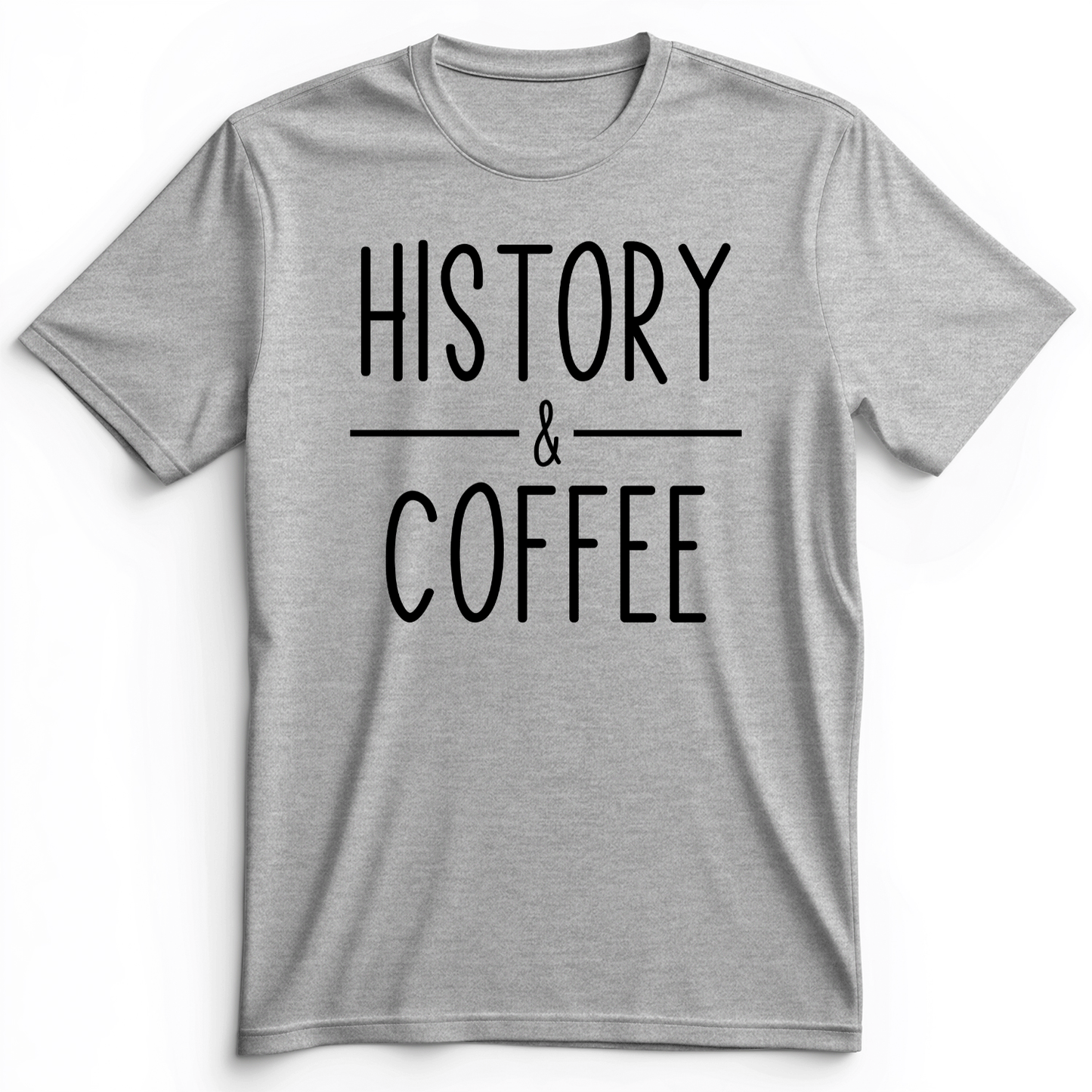 History & Coffee Premium Tee Athletic Heather / S