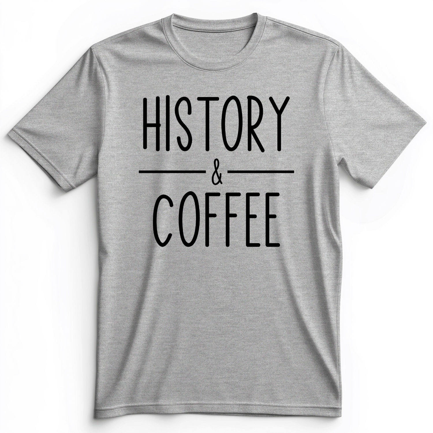 History & Coffee Premium Tee Athletic Heather / S