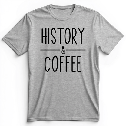 History & Coffee Premium Tee Athletic Heather / S