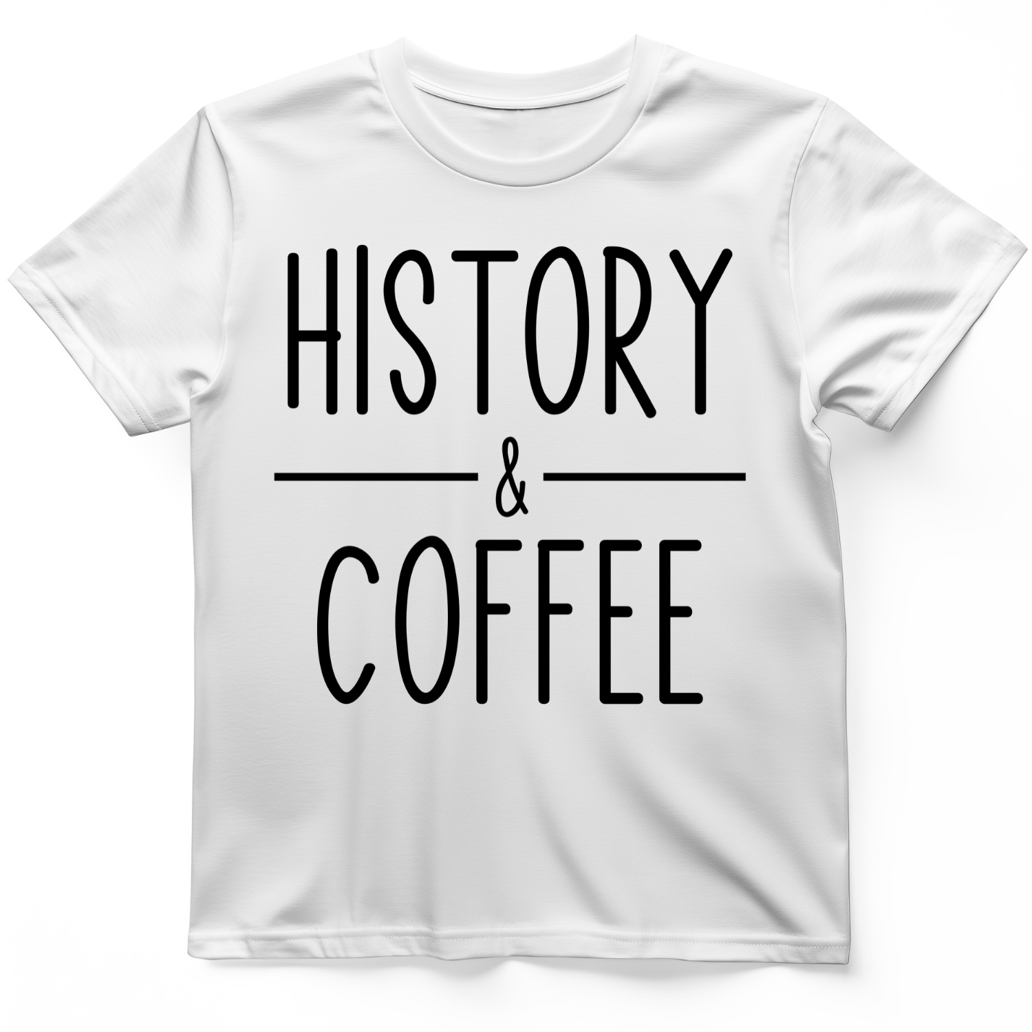History & Coffee T-Shirt White / S