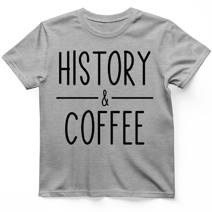 History & Coffee T-Shirt Sport Grey / S