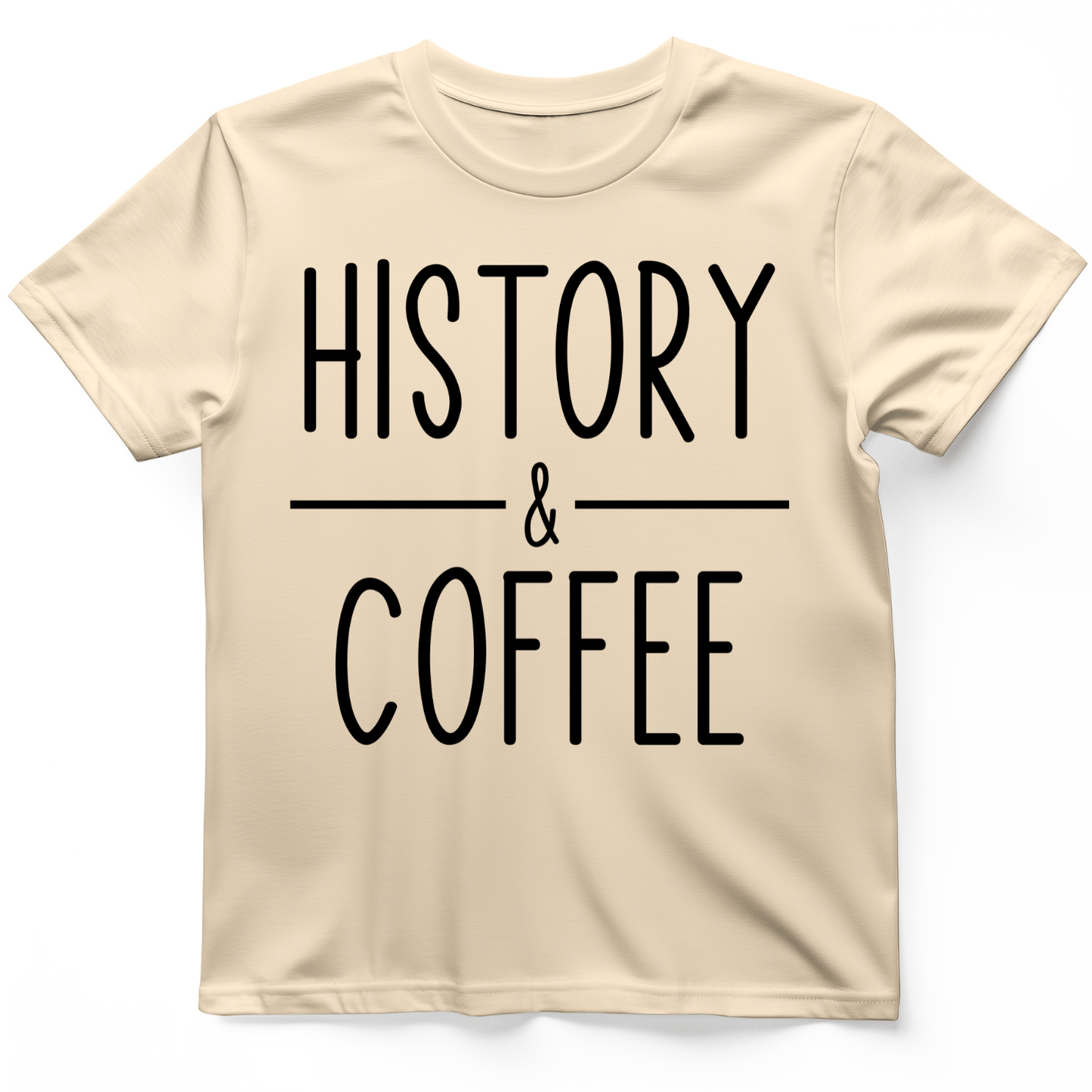 History & Coffee T-Shirt Natural / S