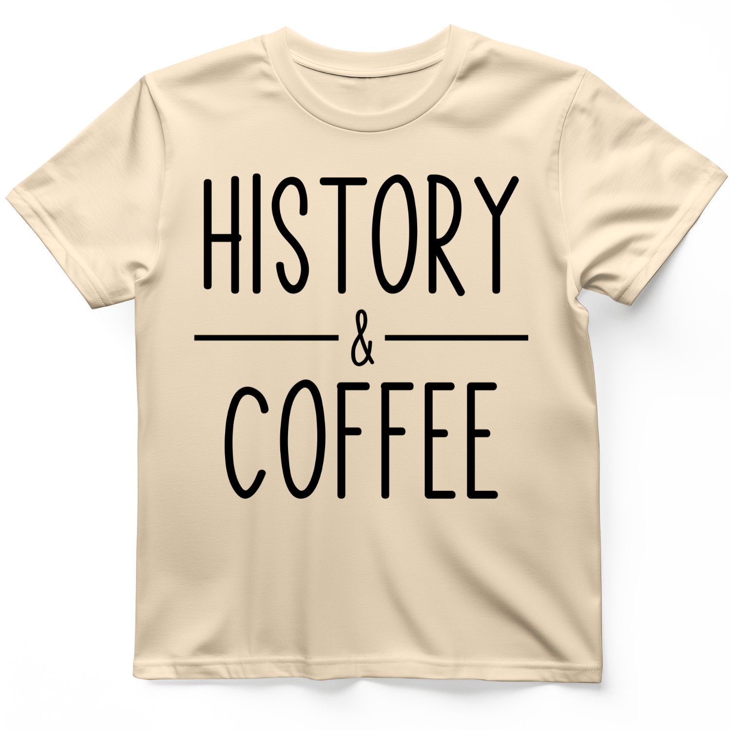 History & Coffee T-Shirt Natural / S
