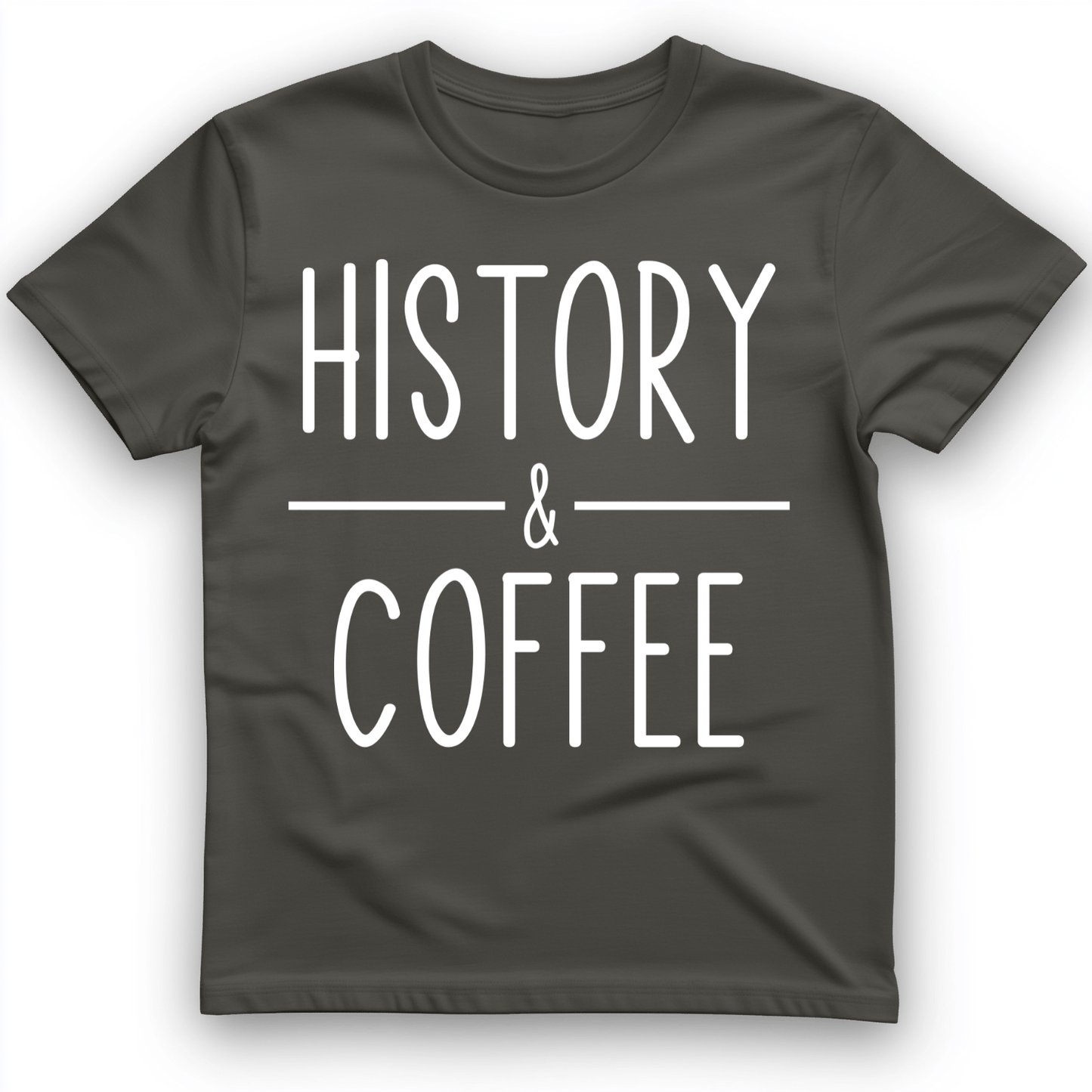 History & Coffee T-Shirt Charcoal / S