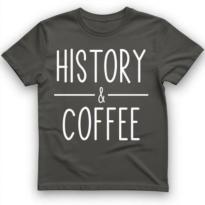 History & Coffee T-Shirt Charcoal / S