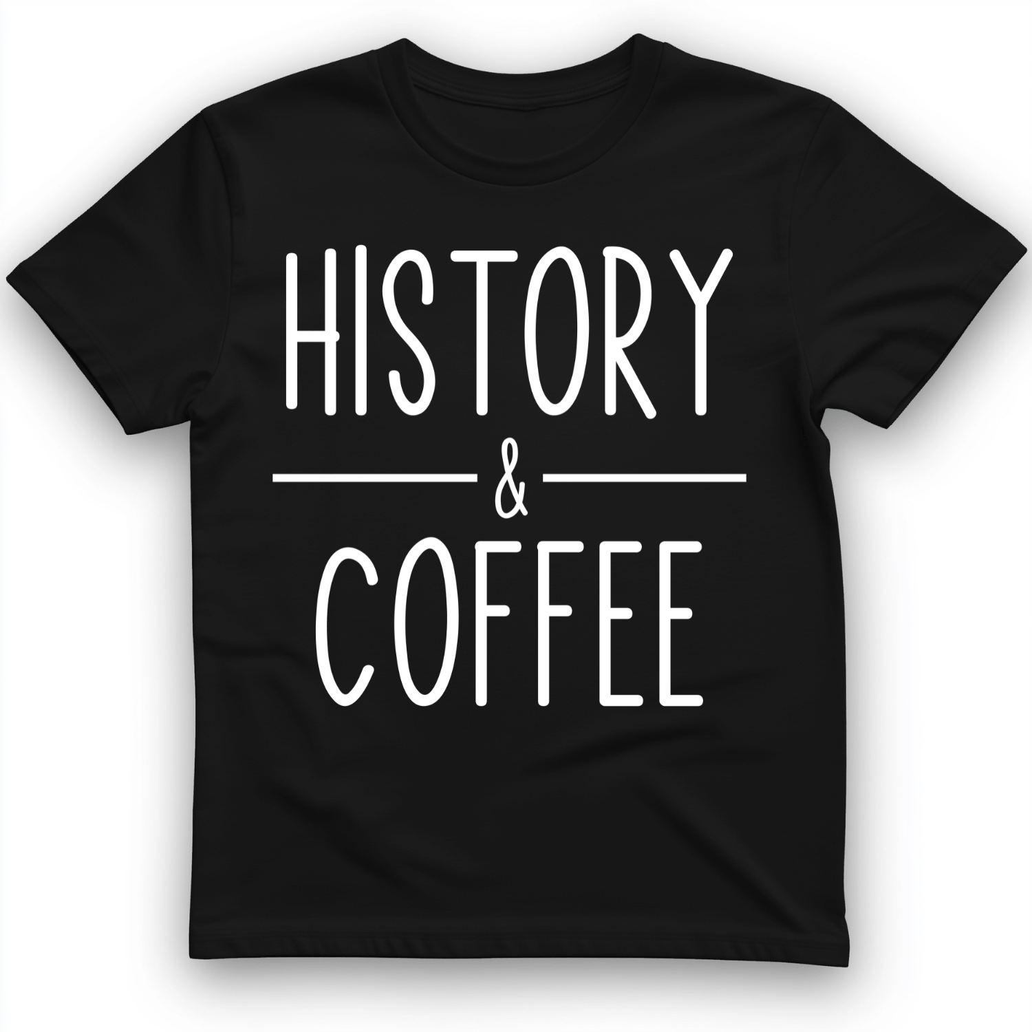 History & Coffee T-Shirt Black / S