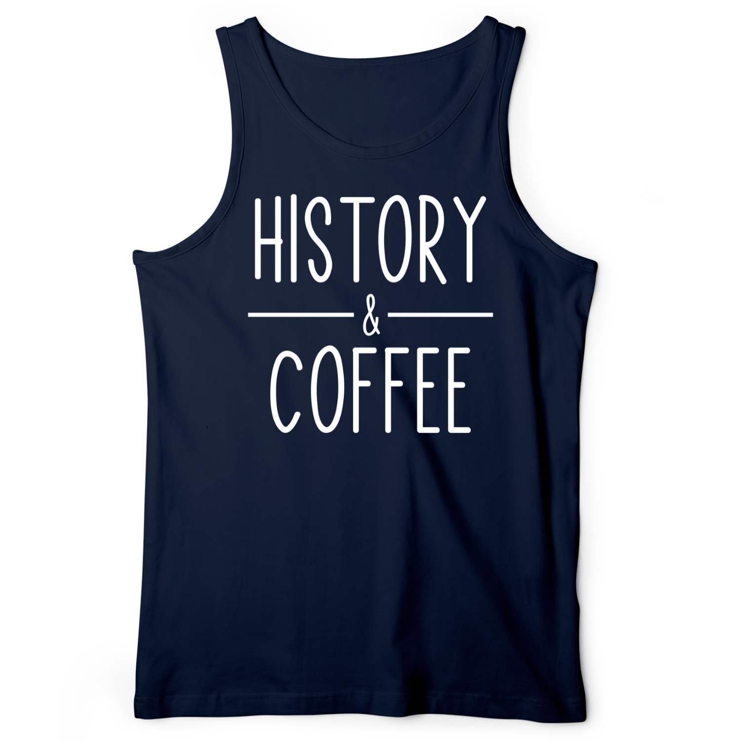 History & Coffee Tank Navy / XS