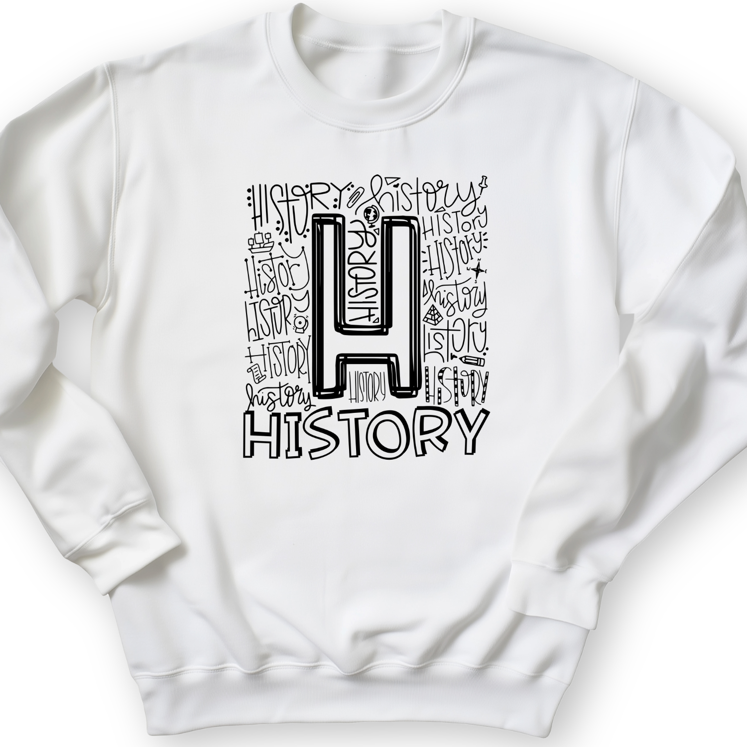 History Crewneck White / S