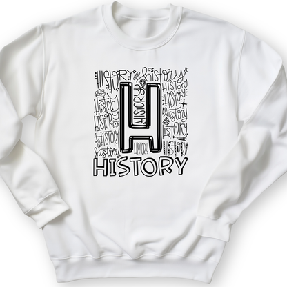 History Crewneck White / S