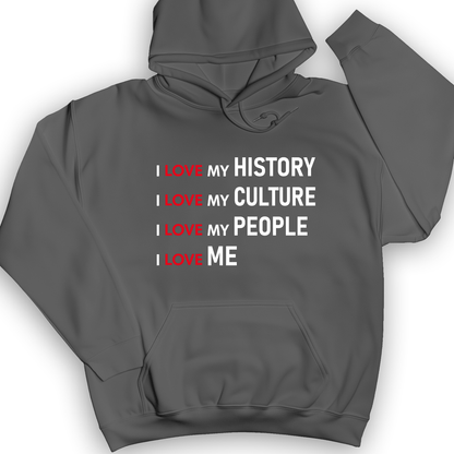 History Culture People Hoodie Charcoal / S