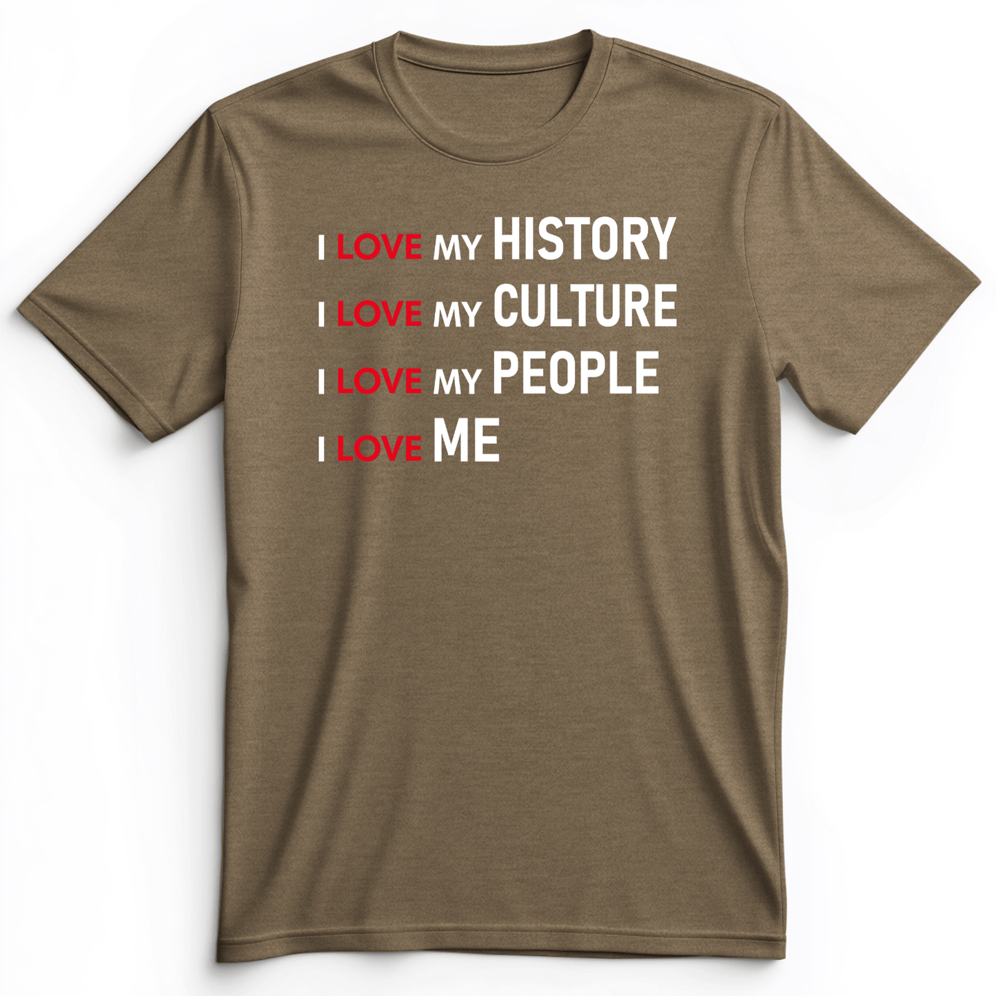 History Culture People Premium Tee Heather Olive / S