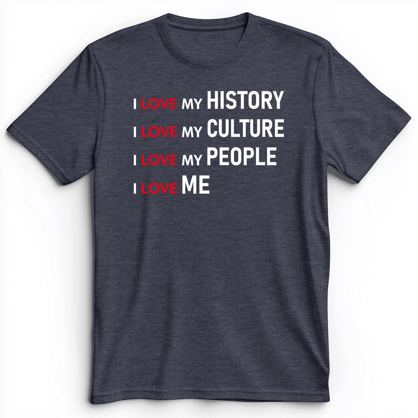 History Culture People Premium Tee Heather Navy / S