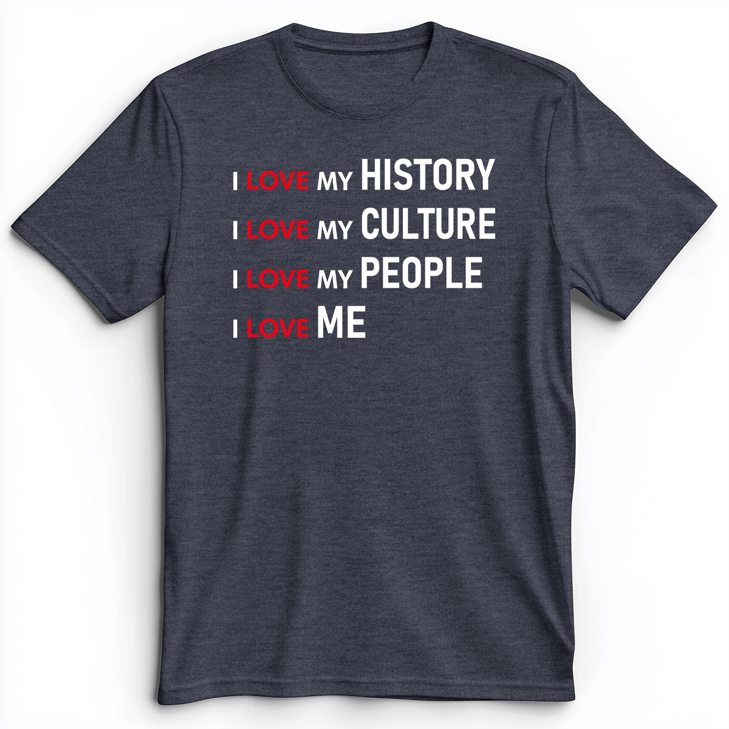 History Culture People Premium Tee Heather Navy / S
