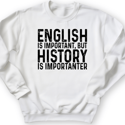 History Is Importanter Crewneck White / S