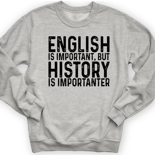 History Is Importanter Crewneck Sport Grey / S