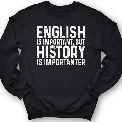 History Is Importanter Crewneck Black / S
