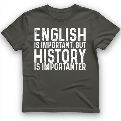 History Is Importanter T-Shirt Charcoal / S