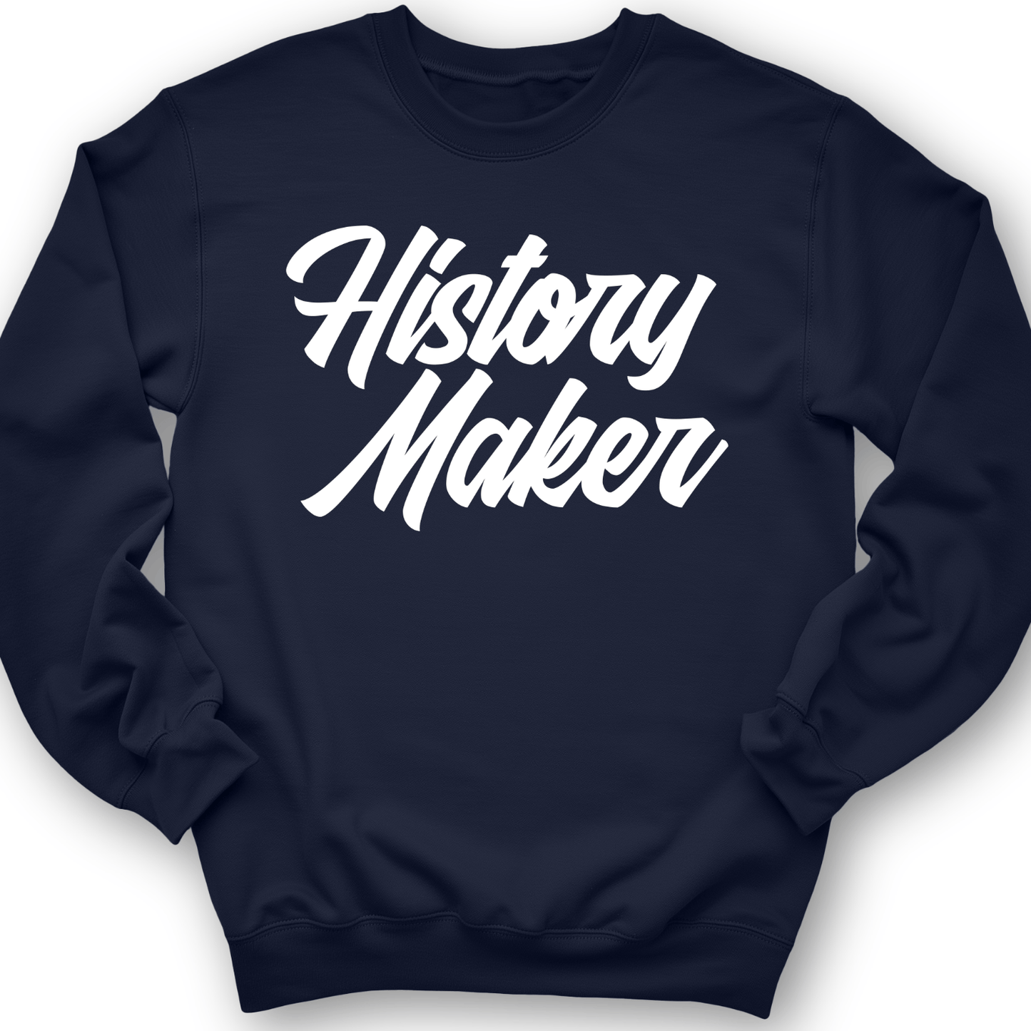 History Maker Cursive Crewneck Navy / S