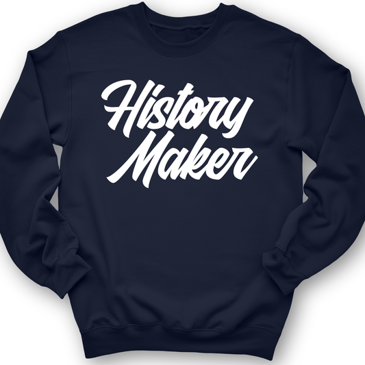 History Maker Cursive Crewneck Navy / S