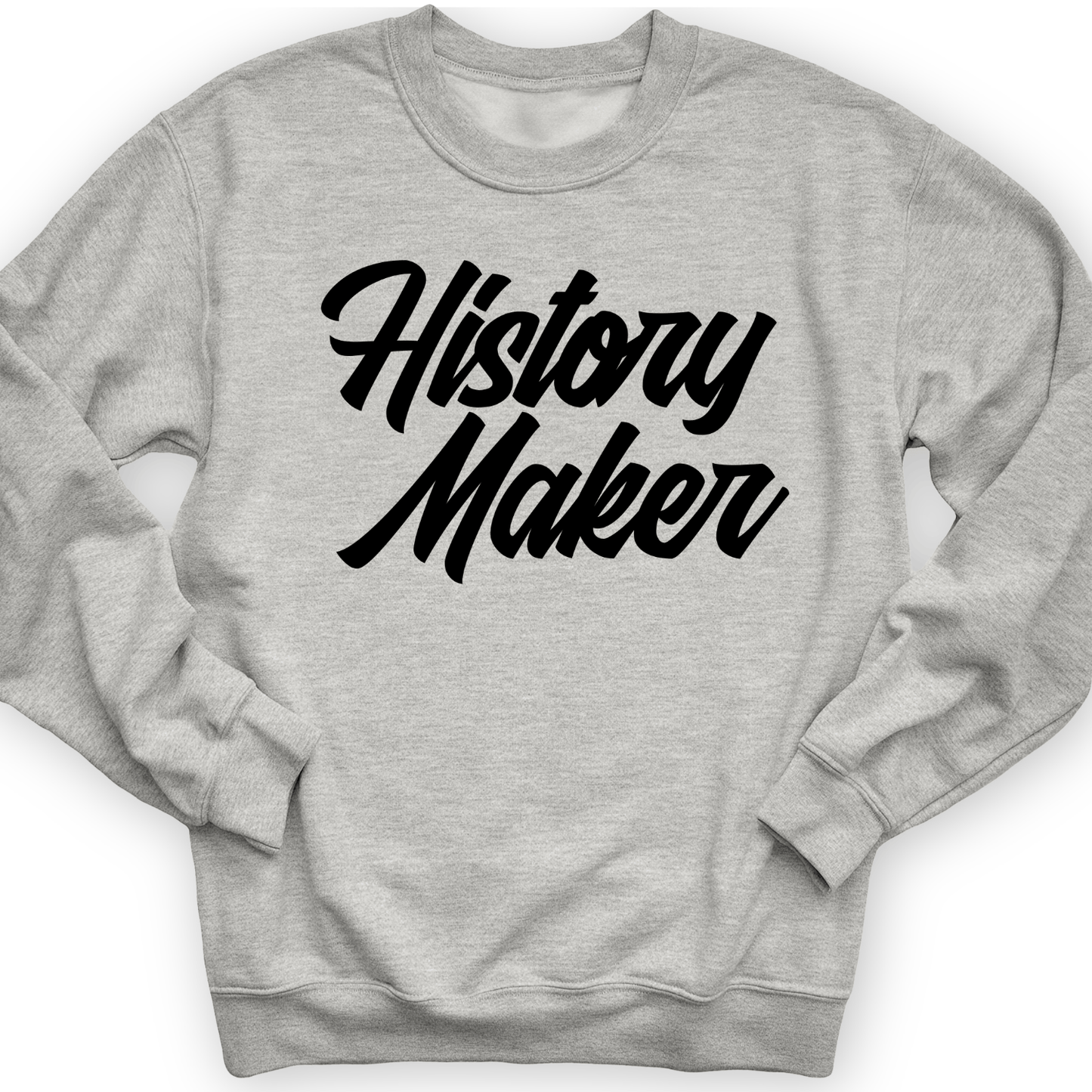 History Maker Cursive Crewneck Sport Grey / S