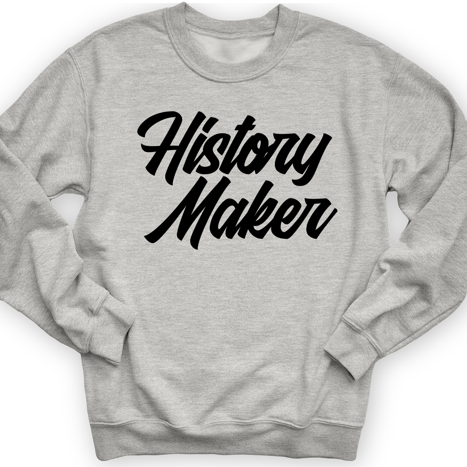 History Maker Cursive Crewneck Sport Grey / S
