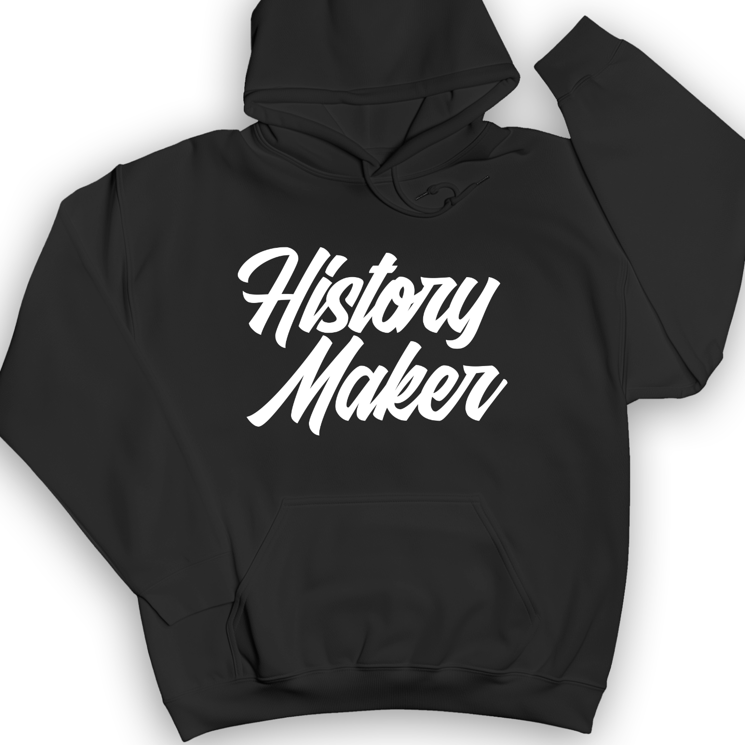 History Maker Cursive Hoodie Black / S