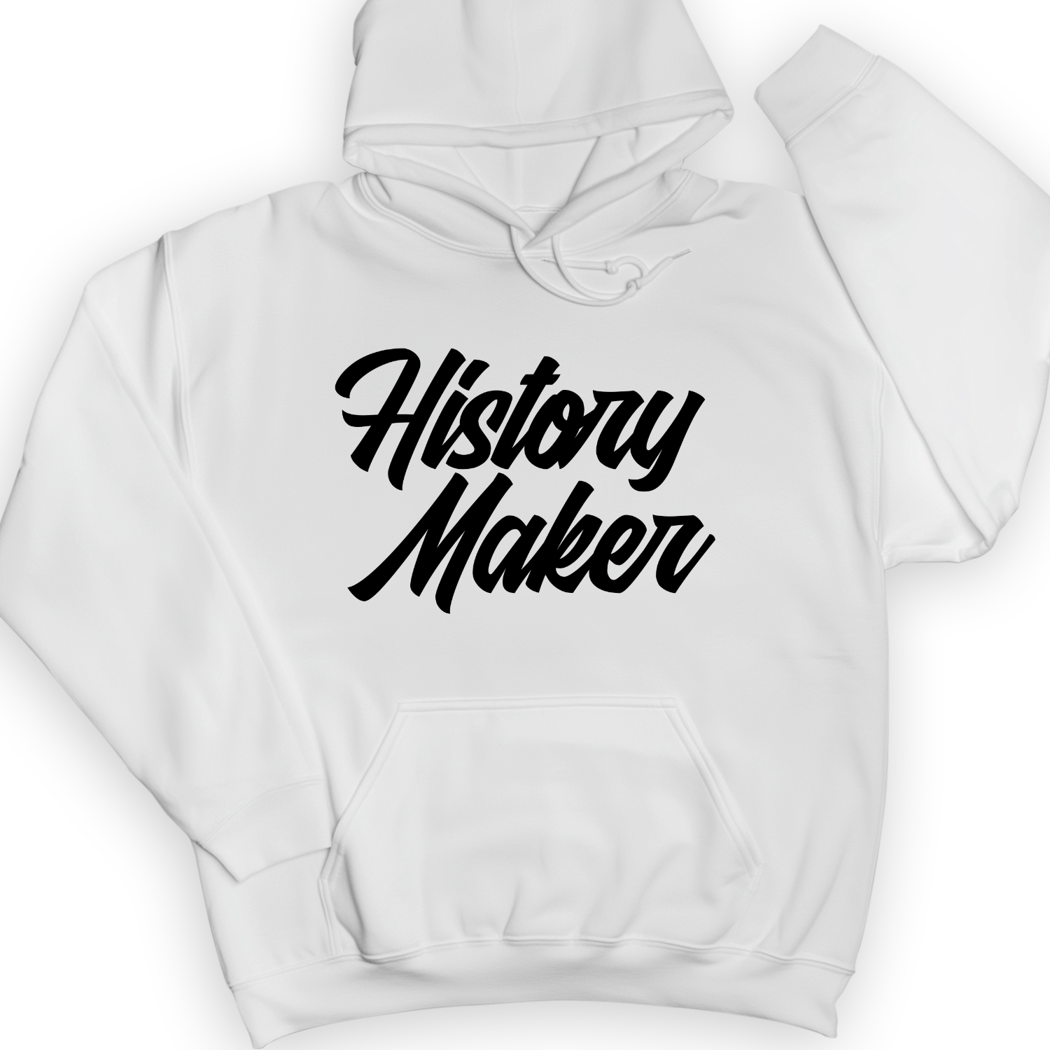 History Maker Cursive Hoodie White / S