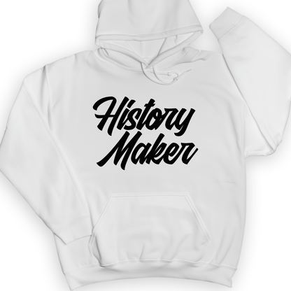 History Maker Cursive Hoodie White / S
