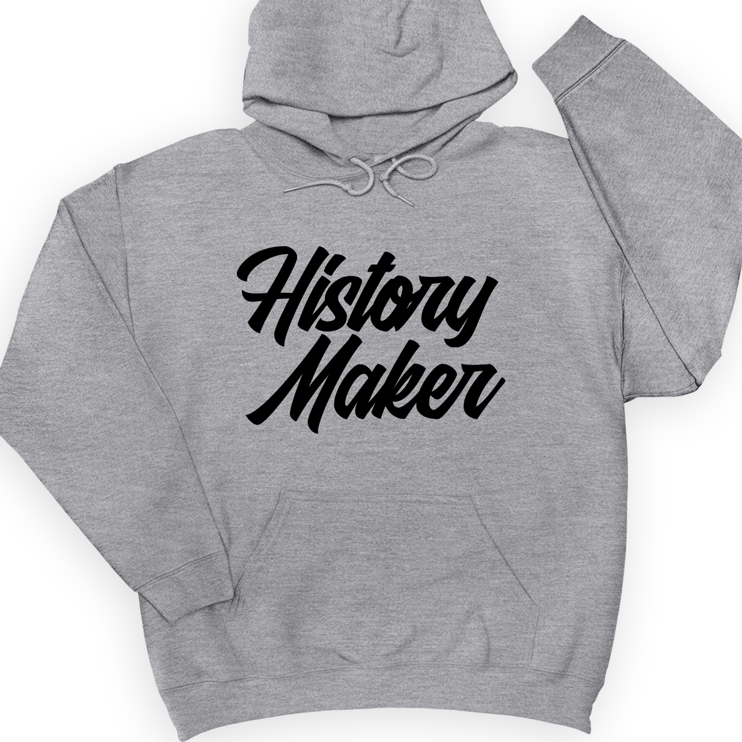 History Maker Cursive Hoodie Sport Grey / S