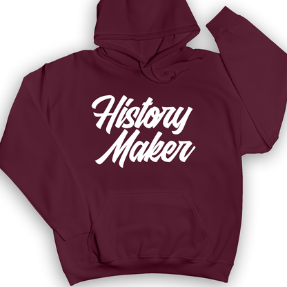 History Maker Cursive Hoodie Maroon / S