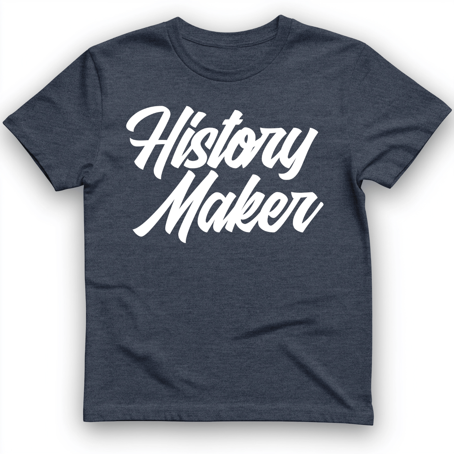 History Maker Cursive T-Shirt Heather Navy / S