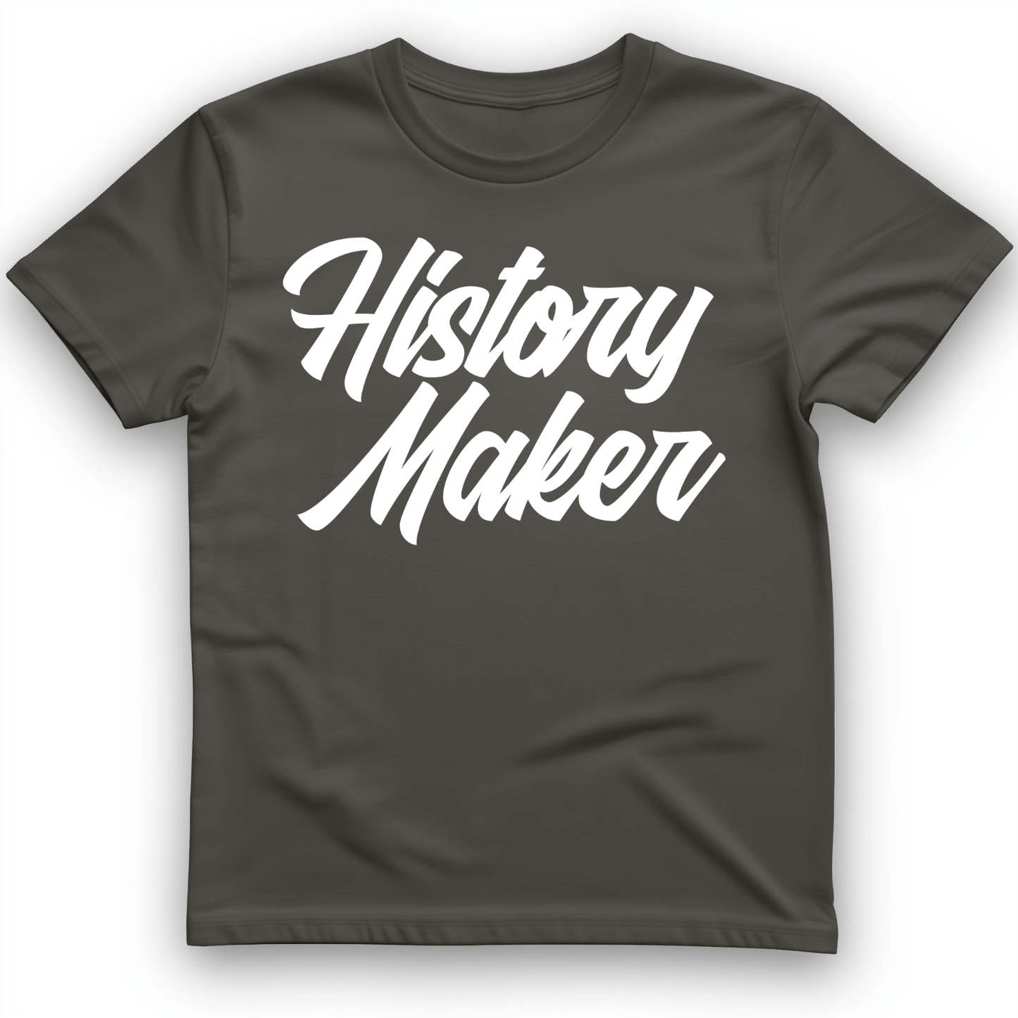 History Maker Cursive T-Shirt Charcoal / S