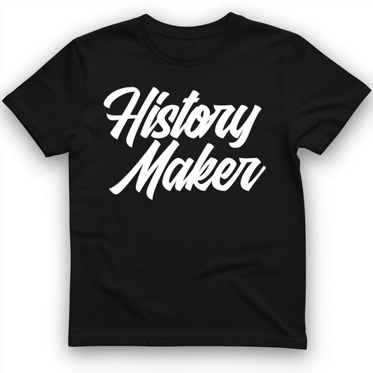 History Maker Cursive T-Shirt Black / S