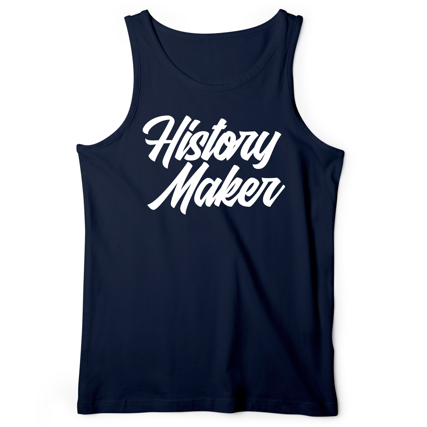 History Maker Cursive Tank Navy / XS