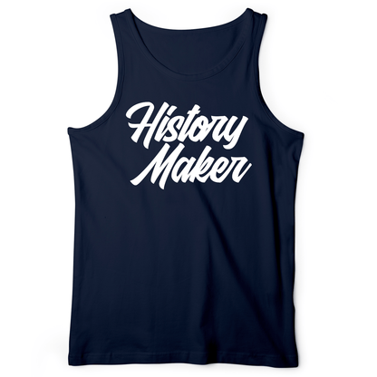 History Maker Cursive Tank Navy / XS