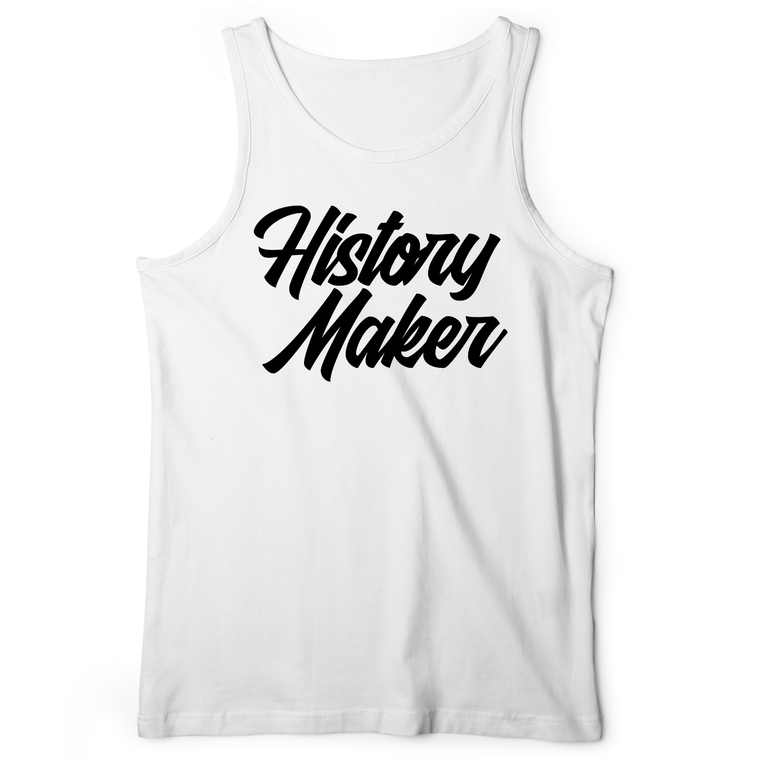 History Maker Cursive Tank White / XS