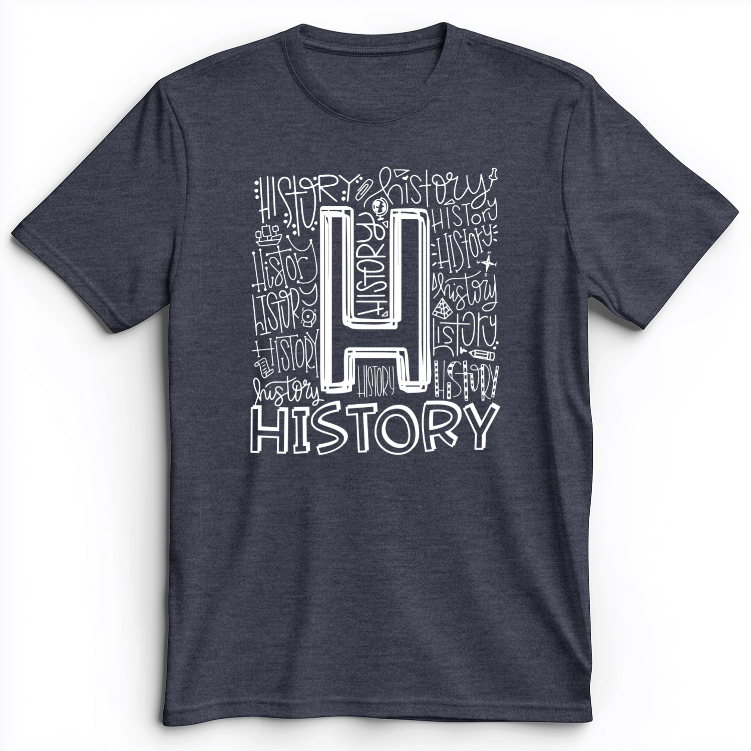History Premium Tee Heather Navy / S