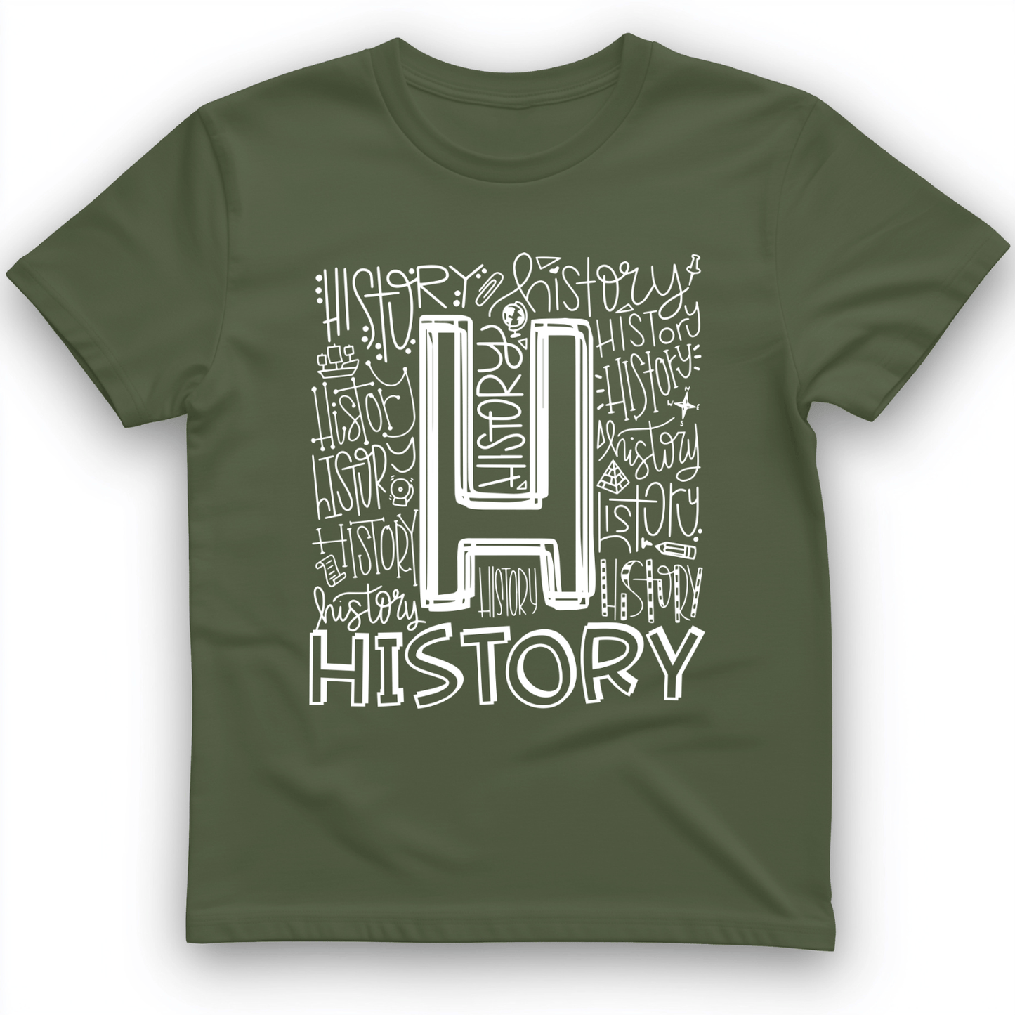 History T-Shirt Military Green / S