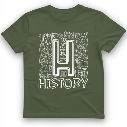 History T-Shirt Military Green / S