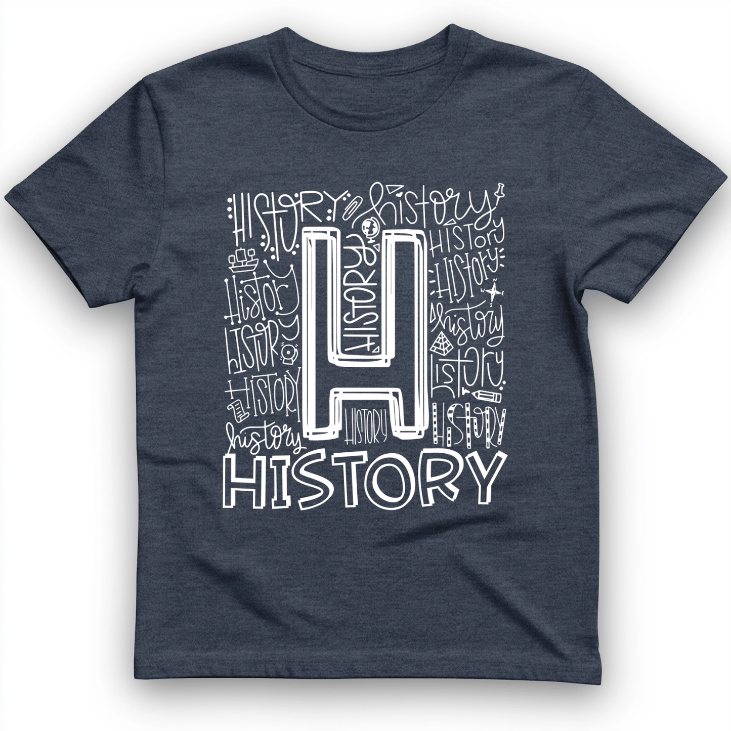History T-Shirt Heather Navy / S