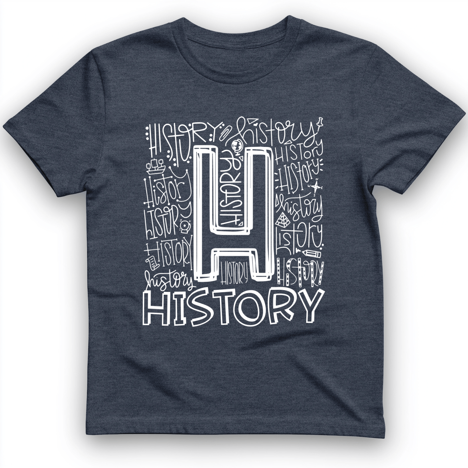 History T-Shirt Heather Navy / S