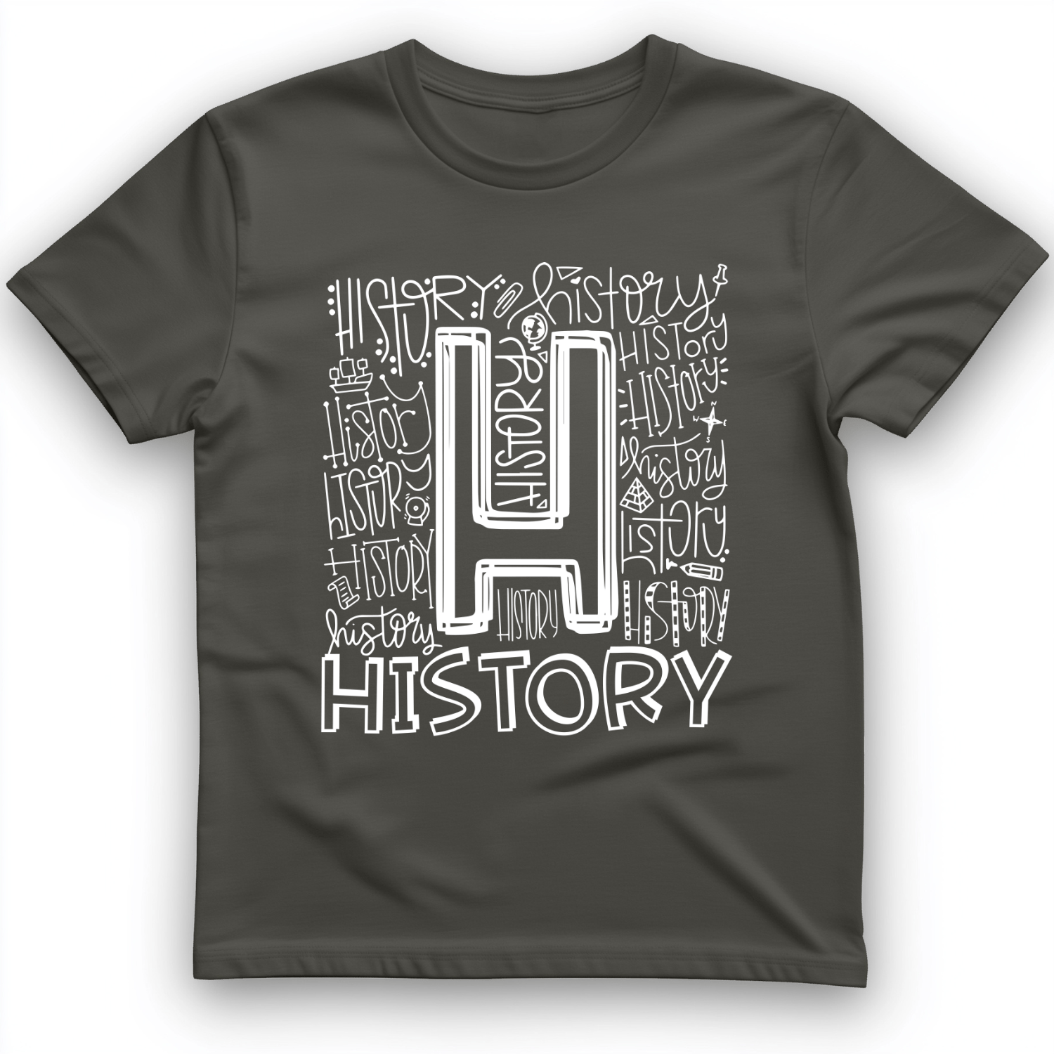 History T-Shirt Charcoal / S