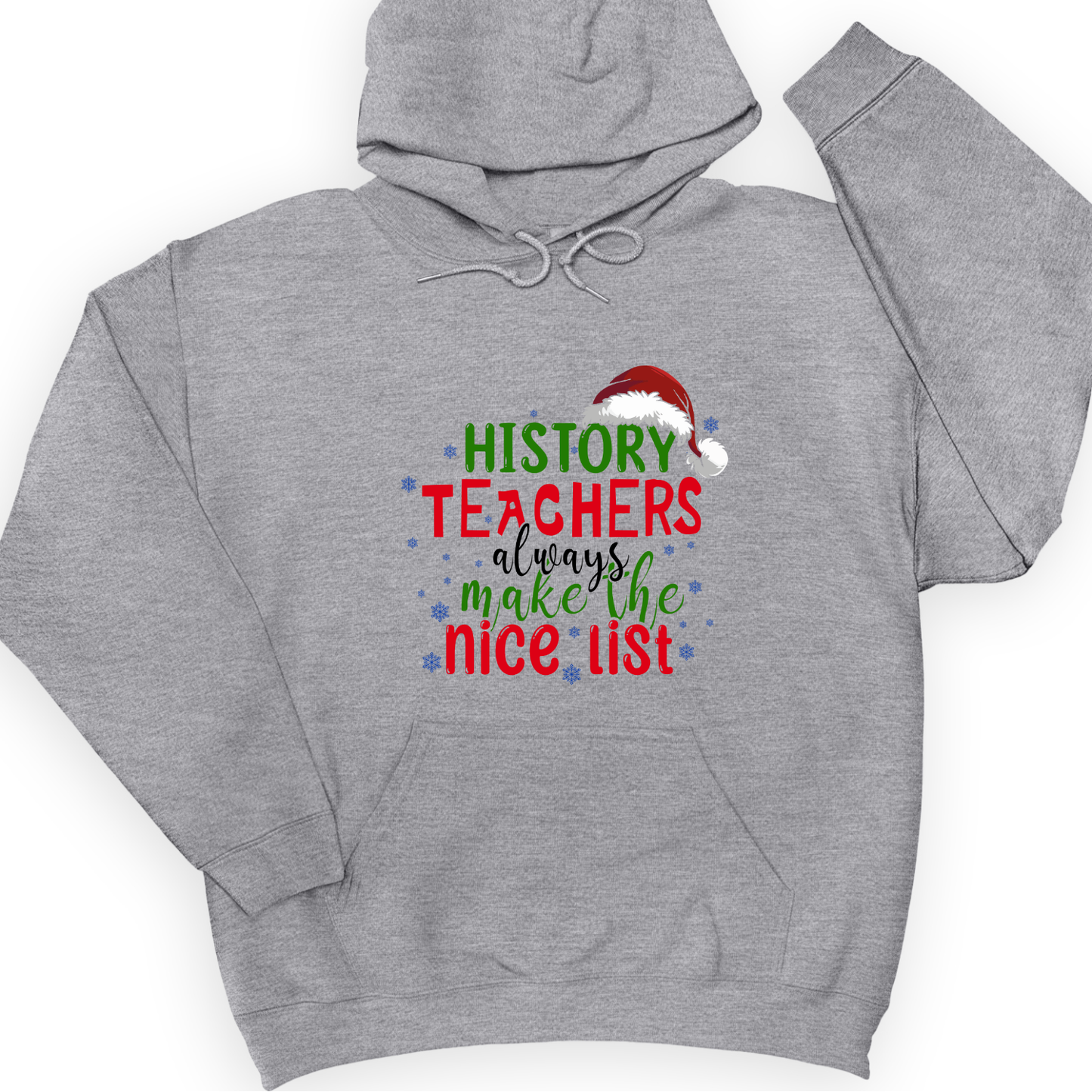 History Teachers Are On Nice List Hoodie Sport Grey / S