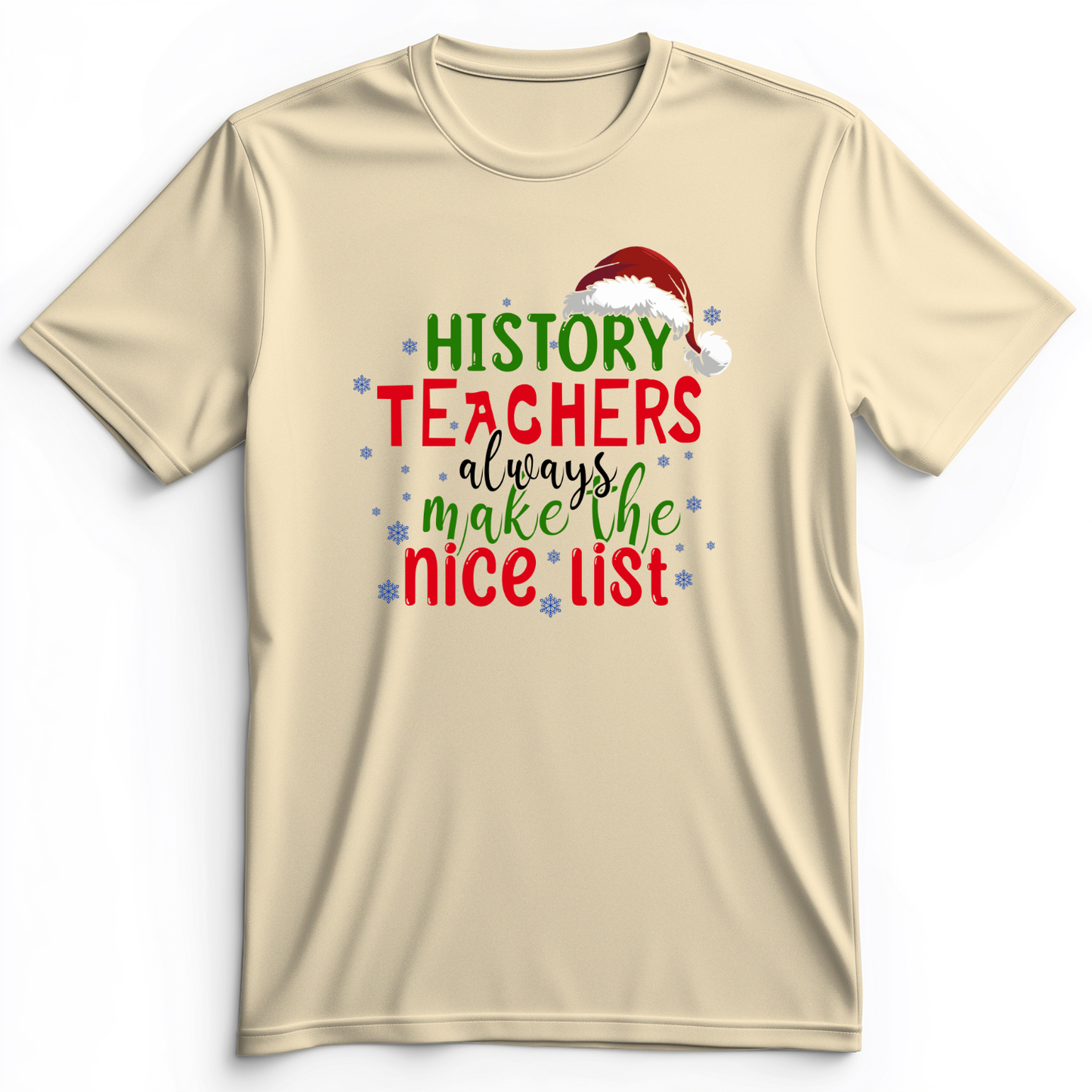 History Teachers Are On Nice List Premium Tee Natural / S