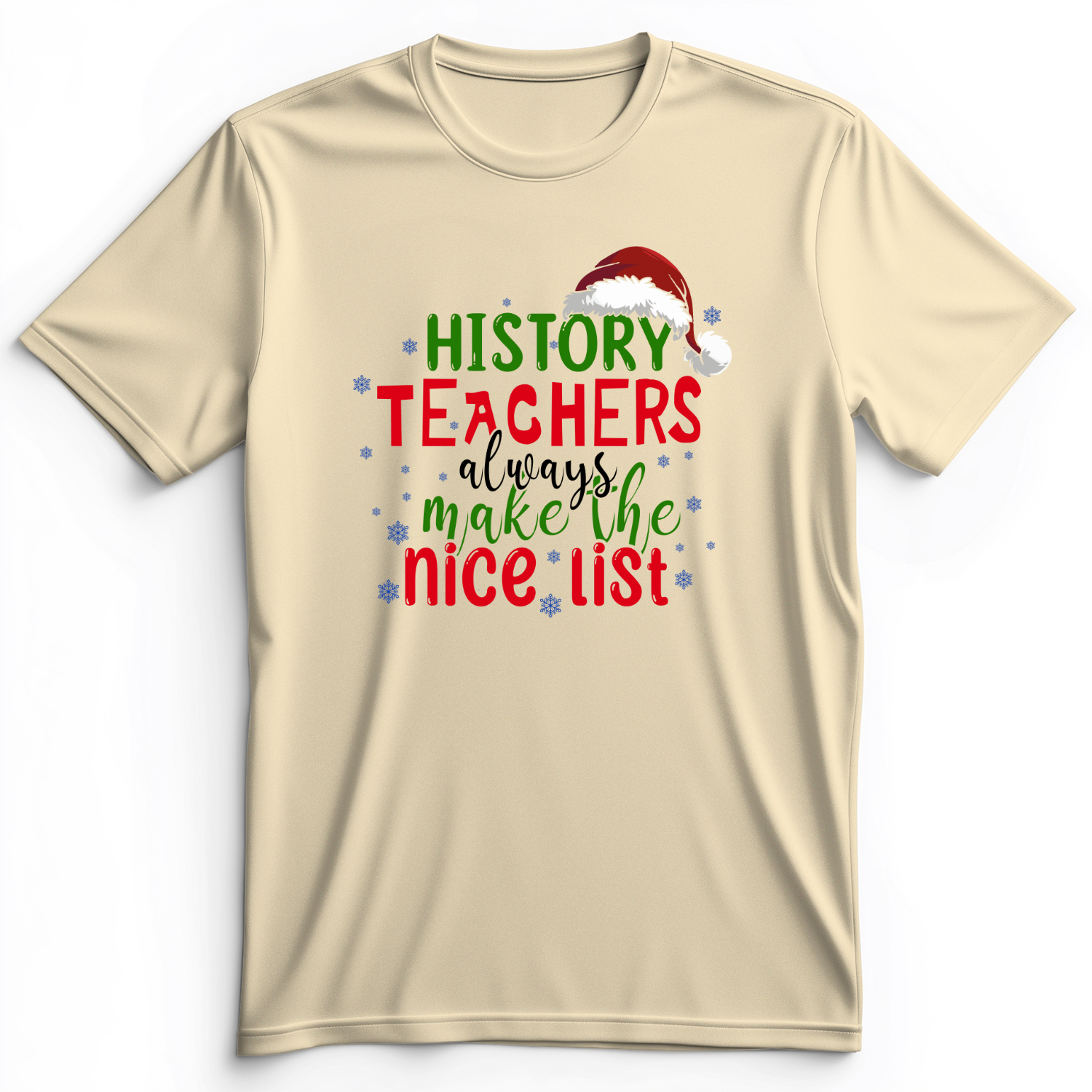 History Teachers Are On Nice List Premium Tee Natural / S