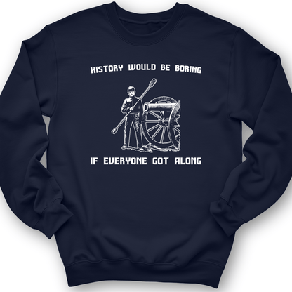 History Would Be Boring Crewneck Navy / S