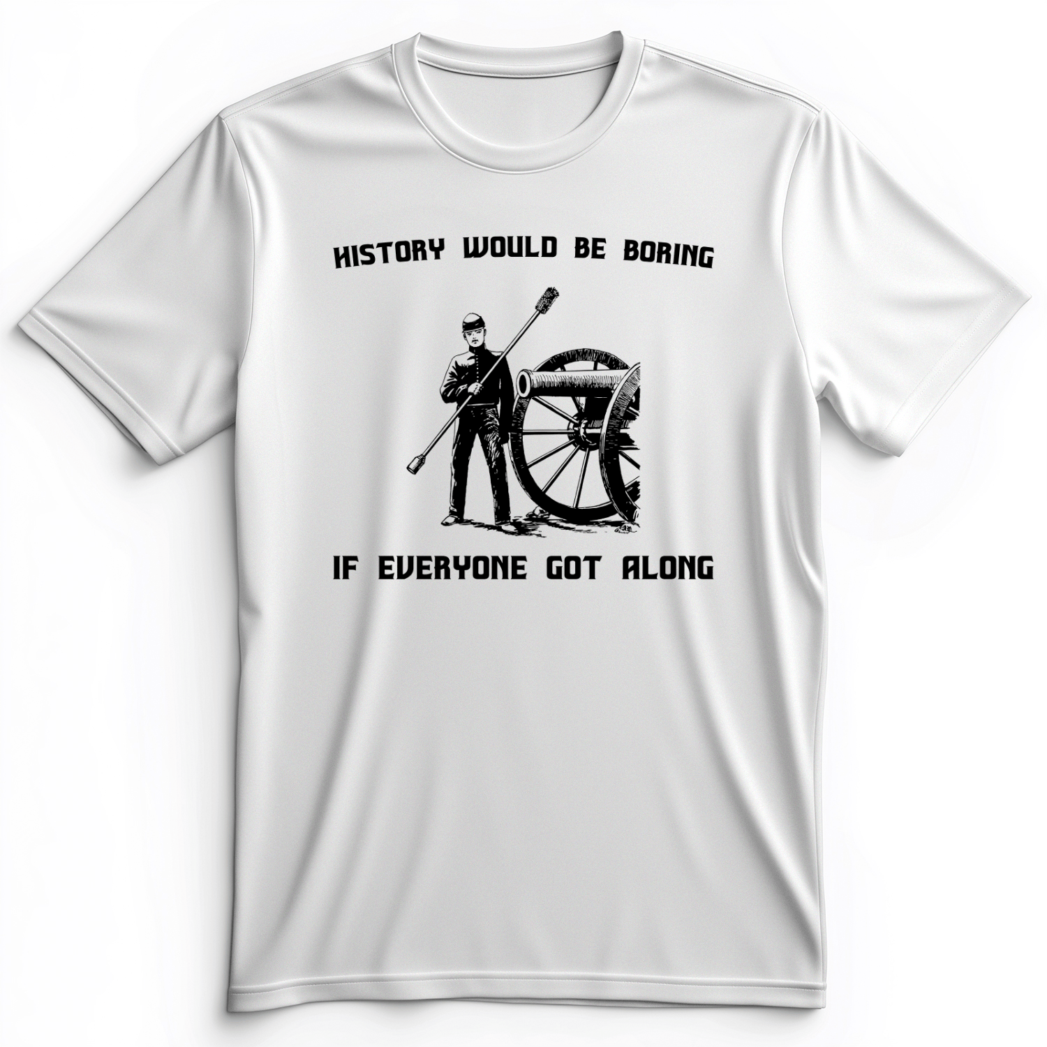 History Would Be Boring Premium Tee White / S