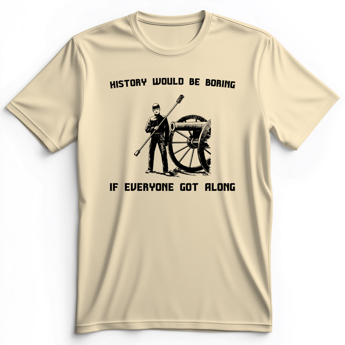 History Would Be Boring Premium Tee Natural / S