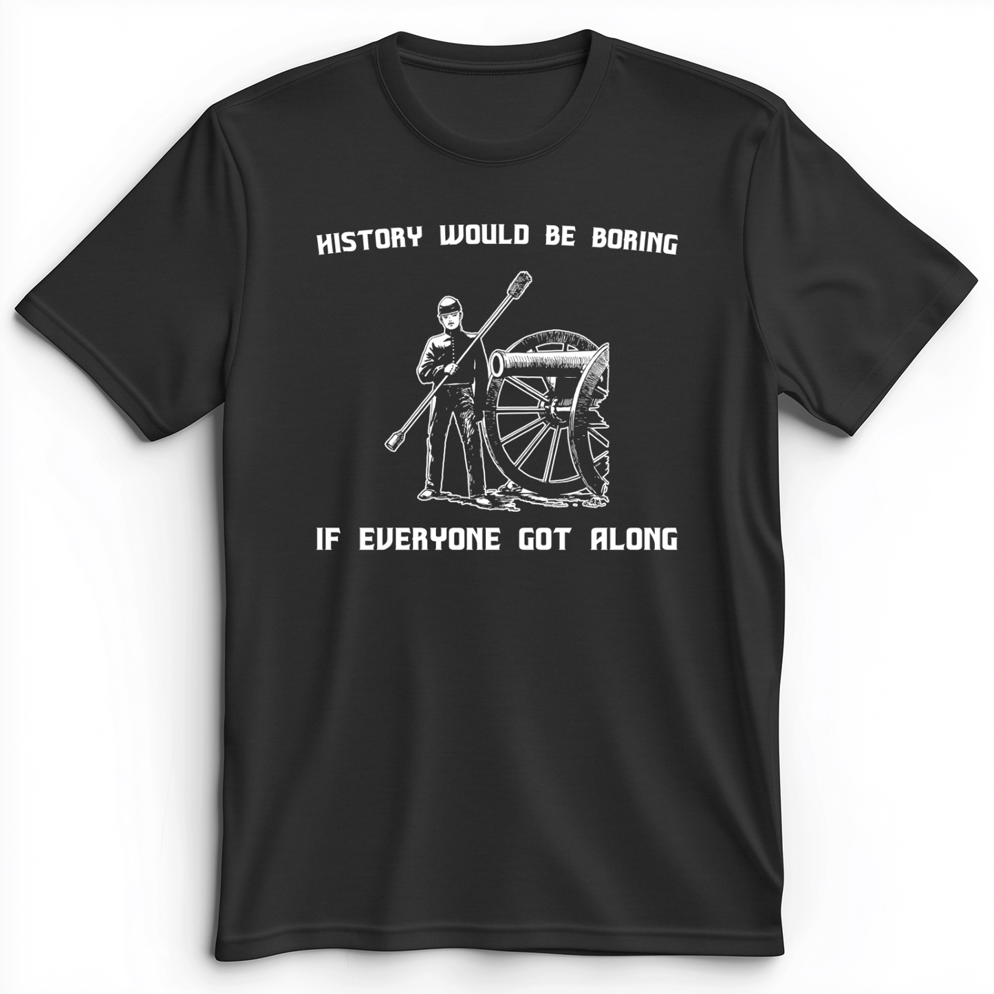 History Would Be Boring Premium Tee Dark Grey Heather / S